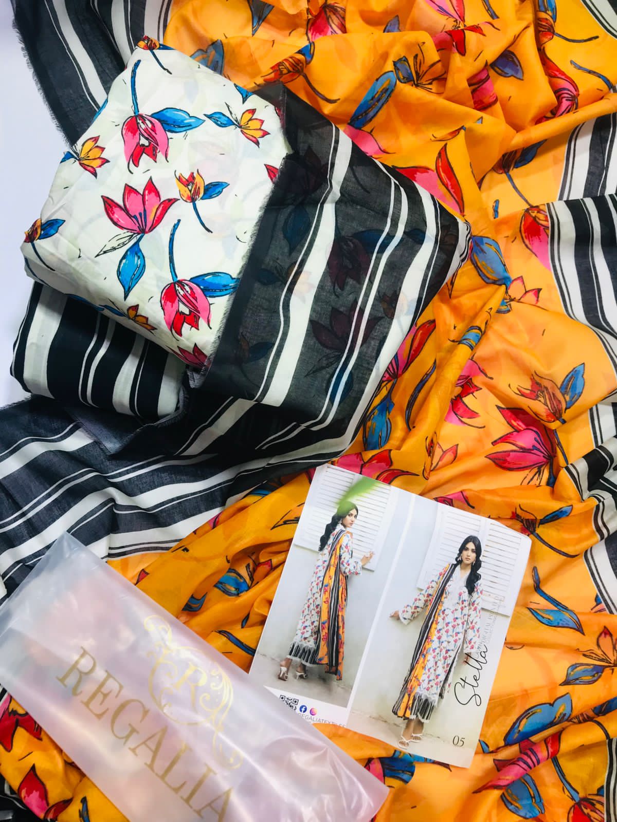 STELLA POP Digital Printed Lawn 3 Piece