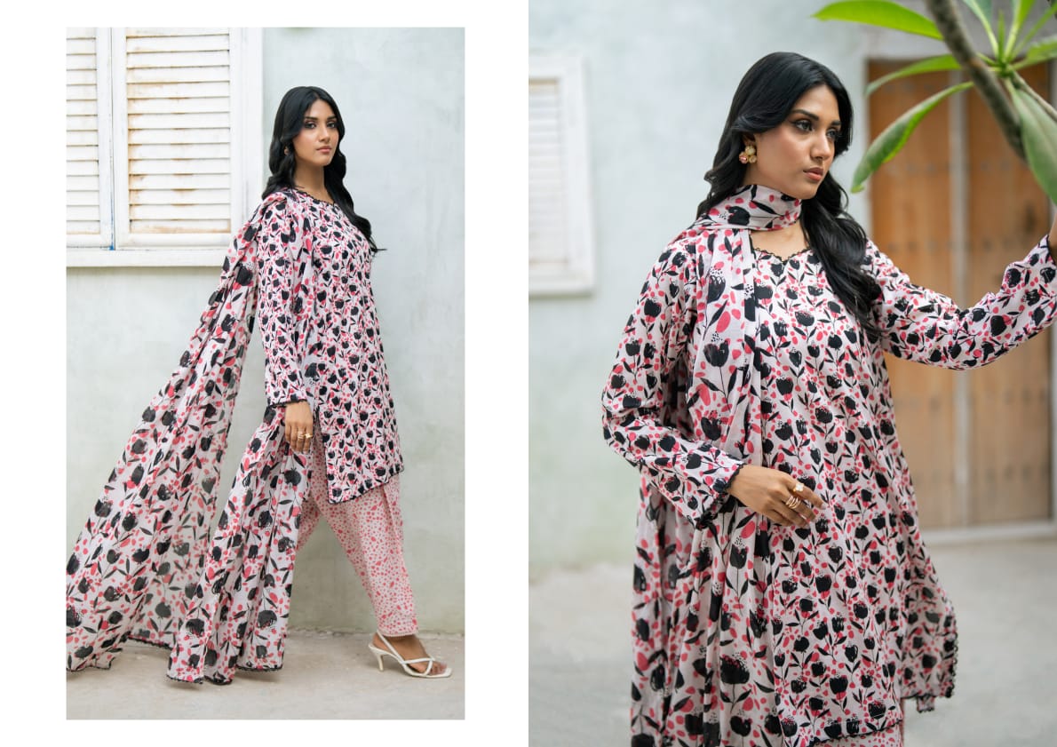 STELLA POP Digital Printed Lawn 3 Piece