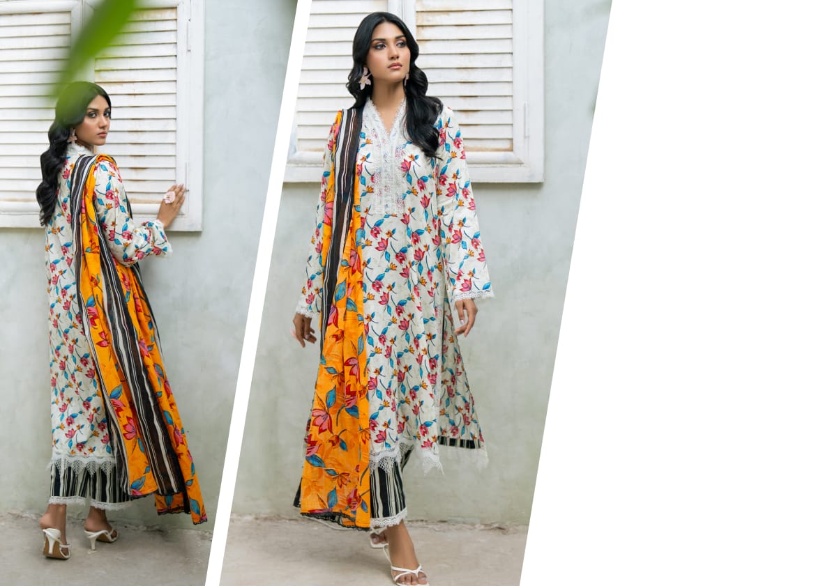 STELLA POP Digital Printed Lawn 3 Piece