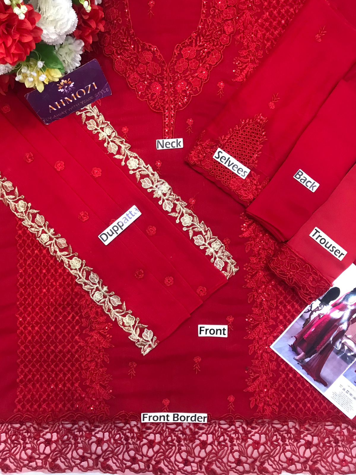 Azure Chiffon Embroidered Collection