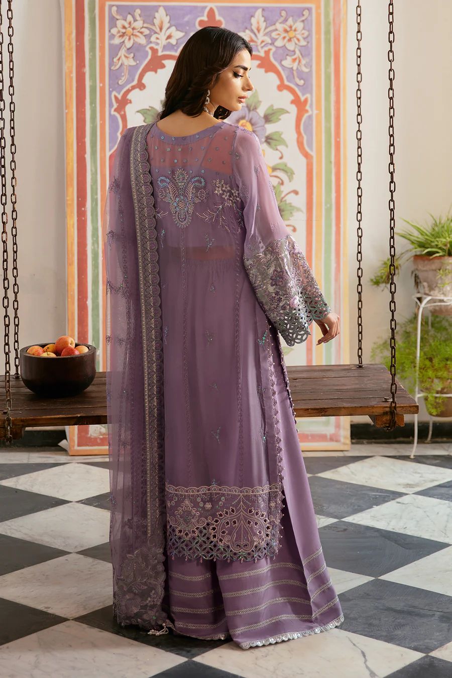 Mushq Chiffon Embroidered