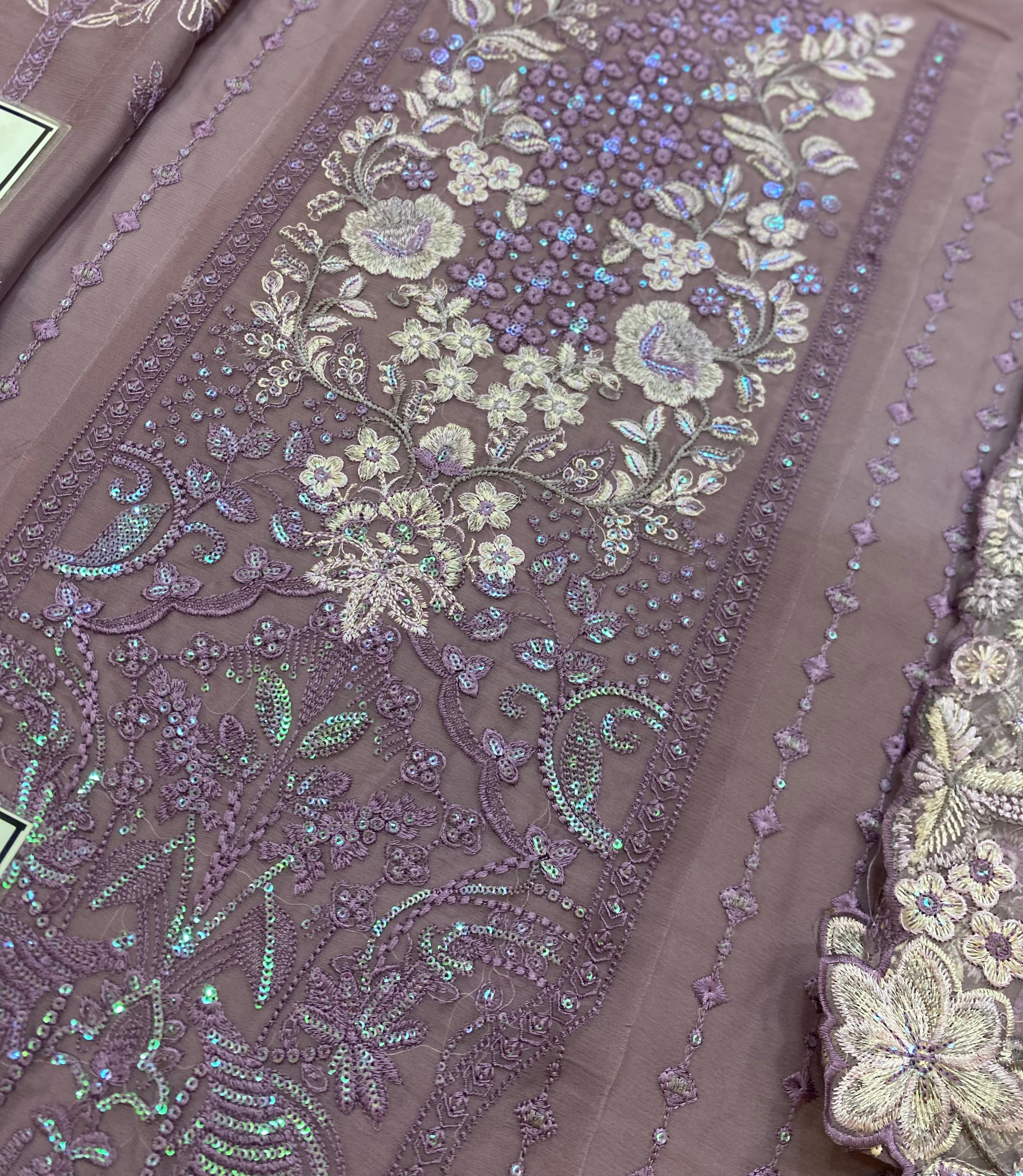 Mushq Chiffon Embroidered