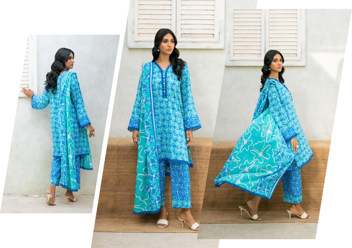 STELLA POP Digital Printed Lawn 3 Piece