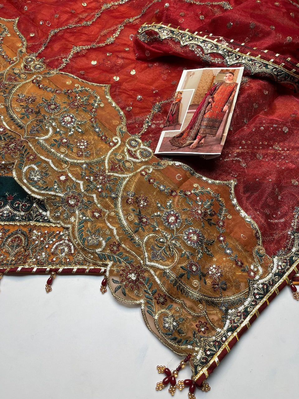 MARIA-B AYEZA KHAN WEDDING WEAR DRESS