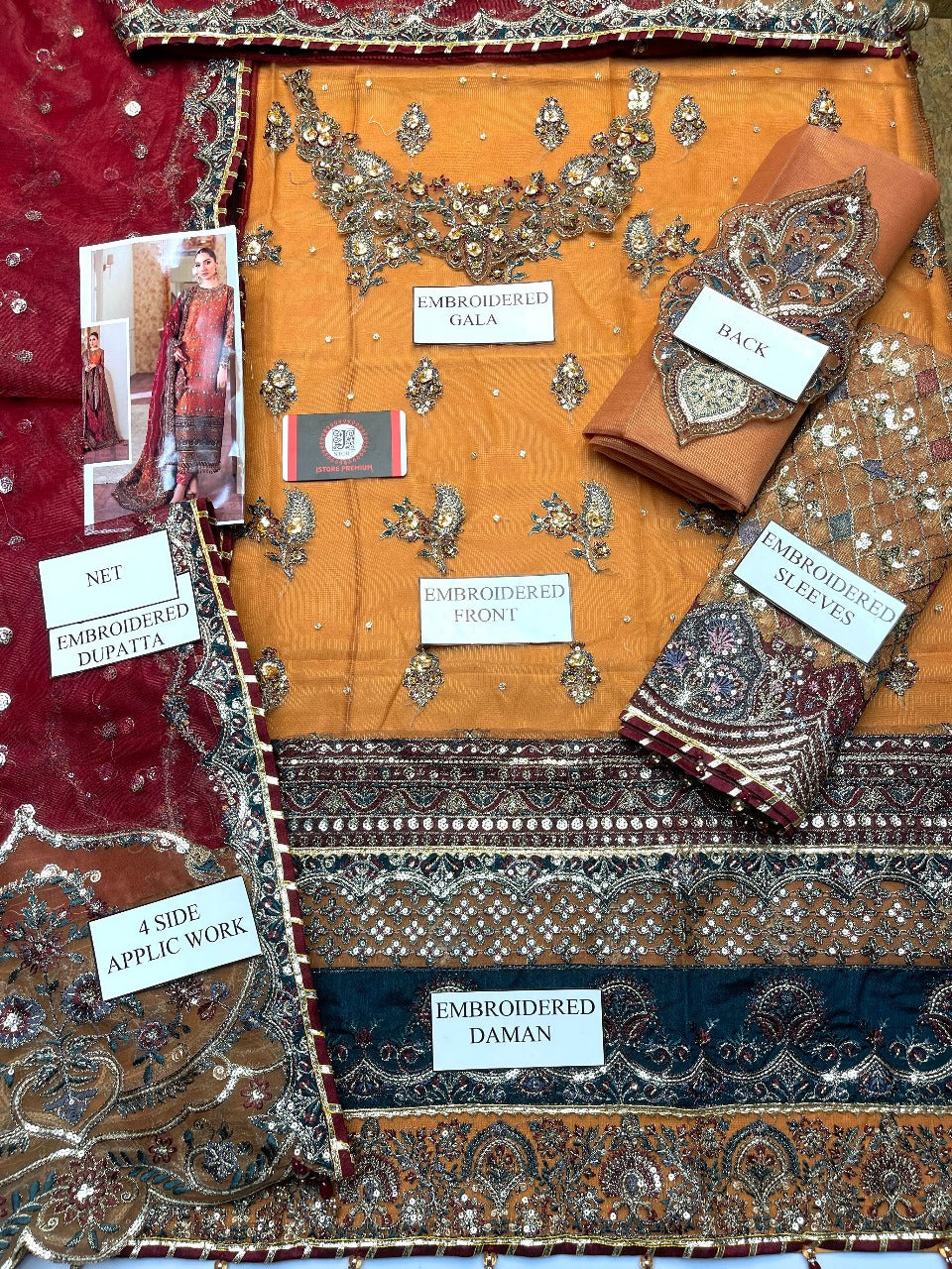 MARIA-B AYEZA KHAN WEDDING WEAR DRESS